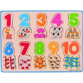 Bigjigs Puzzle - Zahlen und Farben
