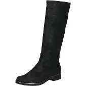 Caprice Damen Stiefel Langschaft mit Stretch und Airmotion 100% vegan 9-25512-41, Größe:38.5 EU, Farbe:Schwarz