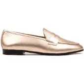 Omnio Slipper aus goldfarbenem Leder