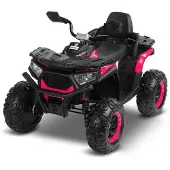 Toyz Elektrisches Quad Gigant, rosa, mit Bluetooth, zum Spielen