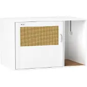 PawHut Katzenschrank, Katzentoilette mit Loch, Katzenklo Schrank mit Tür Eingang