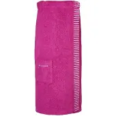 Schiesser Kilt "Rom aus weicher Baumwolle, saugstark und 3-fach weitenverstellbar", pink (fuchsia), L:85cm, Frottier, Hausmäntel, Kilt, OEKO-TEX MADE IN GREEN