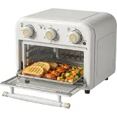 HOMCOM Heißluftfritteuse 12 Liter Mini Backofen mit Umluft, 5 Programmen