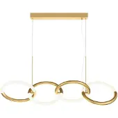 Maytoni Node LED Pendelleuchte, Hängeleuchte 4x 40W Gold-Farbe 90Ra Warmweiss