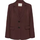 Kaffe Blusenblazer "Damen Blazer KAlouis", Damen, Gr. 34, rot (fudge), Obermaterial: 94% Polyester PES. 6% Elasthan EL., Blazer Blusenblazer