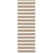 vidaXL Doppelrollo Sandbraun 85x230 cm Stoffbreite 80,9 cm Polyester