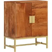 vidaXL Sideboard 60x35x75 cm Massivholz Akazie