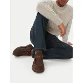 Tommy Hilfiger Halbschuhe Comfort Nubuck Moc Toe Shoe FM0FM05975 Dunkelbraun 42