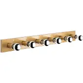 Opviq , Wandleuchte aus Metall, Gold, 10 x 10 x 91 cm | Sockelplatte 91 x 10 cm, Höhe 2 cm | IP20, 6 x E27 max. 40 W | Elegantes Design für Hotel & moderne Räume.