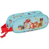Safta Paw Patrol Dino Rescue Double Mäppchen Blau Mann Blau One Size