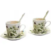 Queen Isabell Feines Espresso-Tassen-Set 2 x 80 ml Geschenk