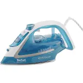 Tefal EasyGliss Plus FV5737, Trocken- & Dampfbügeleisen, Durilium Bügelsohle, 2 m, 220 g/min, Türkis, Weiß, 45 g/min