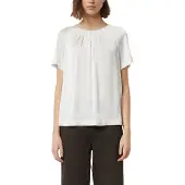 Comma Shirtbluse Sommer-Bluse mit gerafftem Kragen und Cut-out