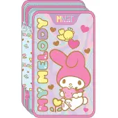 Diakakis My Melody Dreifaches Federmäppchen mit Zubehör