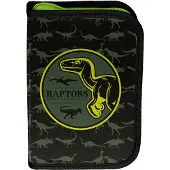 Paso Federmäppchen Dinosaurier Raptors Jungen 3-fach aufklappbar