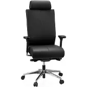 Hjh OFFICE PRO-TEC XXL Leder - Profi Bürostuhl Schwarz