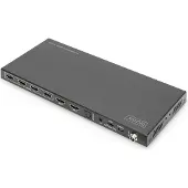 Digitus 4x2 HDMI Matrix Switch, 4K/60Hz, 3840 x 2160 Pixel, 18 Gbit/s, 3840 x 2160 Pixel, 1.4/2.2, Schwarz, Metall