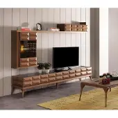 Xl Moebel Gmbh Sideboard Wandschrank TV Wohnwand Lowboard Wandregal mit LED Hochglanz