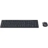 Hama Funktastatur WKM-200, mit Maus, Schwarz, QWERTZ