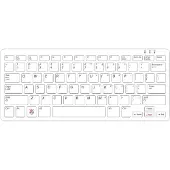 Raspberry Pi offizielle Tastatur, US-Layout, inkl. 3 Port USB Hub, rot/weiß