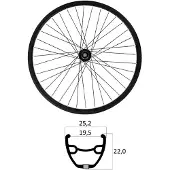 Mvtek E-bike 27.5´´ 6b Disc Tubeless Mtb Vorderrad