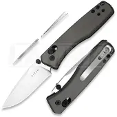 Kizer Cutlery Aegis AEB-L Taschenmesser, Gray Aluminum, Satin