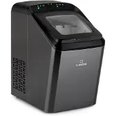 Klarstein Eiswürfelmaschine Klein, 2,9 L Eiswürfelbereiter, Eiswürfelmaschine für 15 kg Große und Kleine Eiswürfel, Schnelle Mini-Eiswürfelmaschine, Eiswürfelbereiter Selbstreinigend
