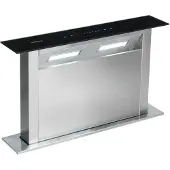 Klarstein Downdraft-Dunstabzugshaube, Versenkbare Abzugshaube, Leise Dunstabzugshauben mit Filter, Dunstabzugshaube 60cm, Umluft/Abluft Dunsthaube mit 4 Stufen, Dunstabzug 430 m³/h Luftstrom