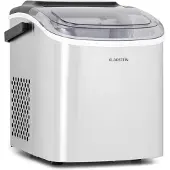 Klarstein Eiswürfelmaschine für Zuhause Camping Gastro, Schnelle Mini-Eiswürfelmaschine Klein, Profi Eismaschine für Große & Kleine Eiswürfel, Selbstreinigend, 1,3L Wassertank, 12kg Eis in 24h