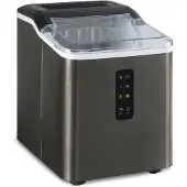 Klarstein Eiswürfelmaschine für Zuhause Camping Gastro, Schnelle Mini Eiswürfelmaschine Klein, Profi Eismaschine für Große Kleine Klare Eiswürfel, Selbstreinigend mit 1,5L Eiswürfelbehälter, 12kg/24h