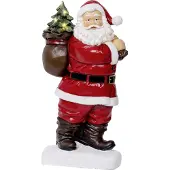Lumineo Microled Weihnachtsmann l9b19h31cm8l weiß