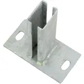Galaflor Bodenplatte 150x80 mm für 60x40 Pfosten Verzinkt