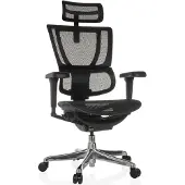 Hjh OFFICE Luxus Chefsessel ERGOHUMAN SLIM ULTRA GEN2 Ergonomischer Bürostuhl mit Armlehnen (höhenverstellbar) Netzstoff Drehstuhl für Büro, Zuhause
