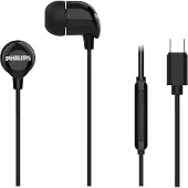 Philips In-Ear-Kopfhörer kabelgebunden USB-C TAE2146 mit Mikrofon Schwarz