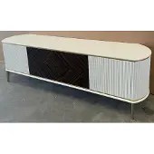 AEA Tv Lowboard Luxus Wohnwand Wohnzimmer rtv Ständer Holz Fernseher Ständer