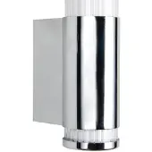 TRIO LED-Wandleuchte Stefano chrom mit Steckdose CCT
