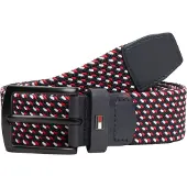 Tommy Hilfiger Herren Gürtel Denton Elastic Geflochten, Schwarz (Corp), 80 cm