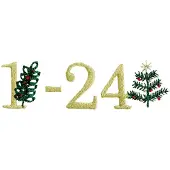 Sonstige Verlage Stick & Stitch Packung, Adventskalenderzahlen