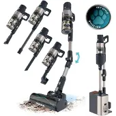 Cecotec Conga Rockstar 5500 Hurricane Station Pet Flex, Standstaubsauger, Beutellos, Schwarz, Trocken, Zyklonal, Auto