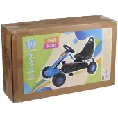 Eddy Toys Go-Kart Tretauto für Kinder - Pedalantrieb - Handbremse & stabiler Metallrahmen