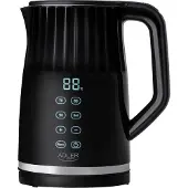Adler AD 1350 1,7L Wasserkocher mit Temperaturregelung und LED-Beleuchtung, Schwarz