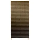 Dmora Kleiderschrank 2 Türen Dfrollan, Schlafzimmermöbel, Schrank, Garderobe, 90x52h192 cm, Eiche