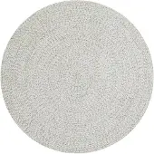 NORTHRUGS Teppich "Trenzado", rund, 10 mm Höhe, In- & Outdoor, Handmade-Look, Gewebt, Wetterfest, Balkon, Wohnzimmer
