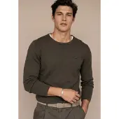 FYNCH-HATTON Strickpullover mit Logo-Stickerei