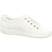 Ecco Soft 2.0 Veterschoenen Laag - Wit - Maat 41