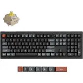 Keychron V6 Ultra 8K, Verkabelt & Kabellos, Bluetooth, Mechanischer Switch, QWERTY, RGB-LED, Schwarz