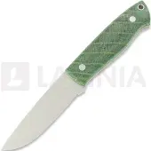 Brisa Trapper 95 Messer, Elmax, flat, stab.pagoda, green-black
