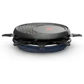 Tefal Raclette 3in1 (Raclette, Grill, Crêpe) 8 Personen, 8 Person(en), Thermoplast, Schwarz, Blau, Rund, 1050 W, 325 mm