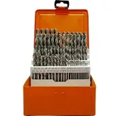 Projahn Spiralbohrer-Set ECO, HSS-G, 91-teilig, Ø 1–10 mm / 0,1 mm Schritte, in Bohrerkassette
