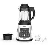 Tefal Standmixer "BL83SD PerfectMix Cook", schwarz (silber, schwarz), B:21,2cm H:45,6cm T:23,9cm, Zerkleinerer, 2 L Fassungsvermögen, 10 Automatikprogramme, Standmixer